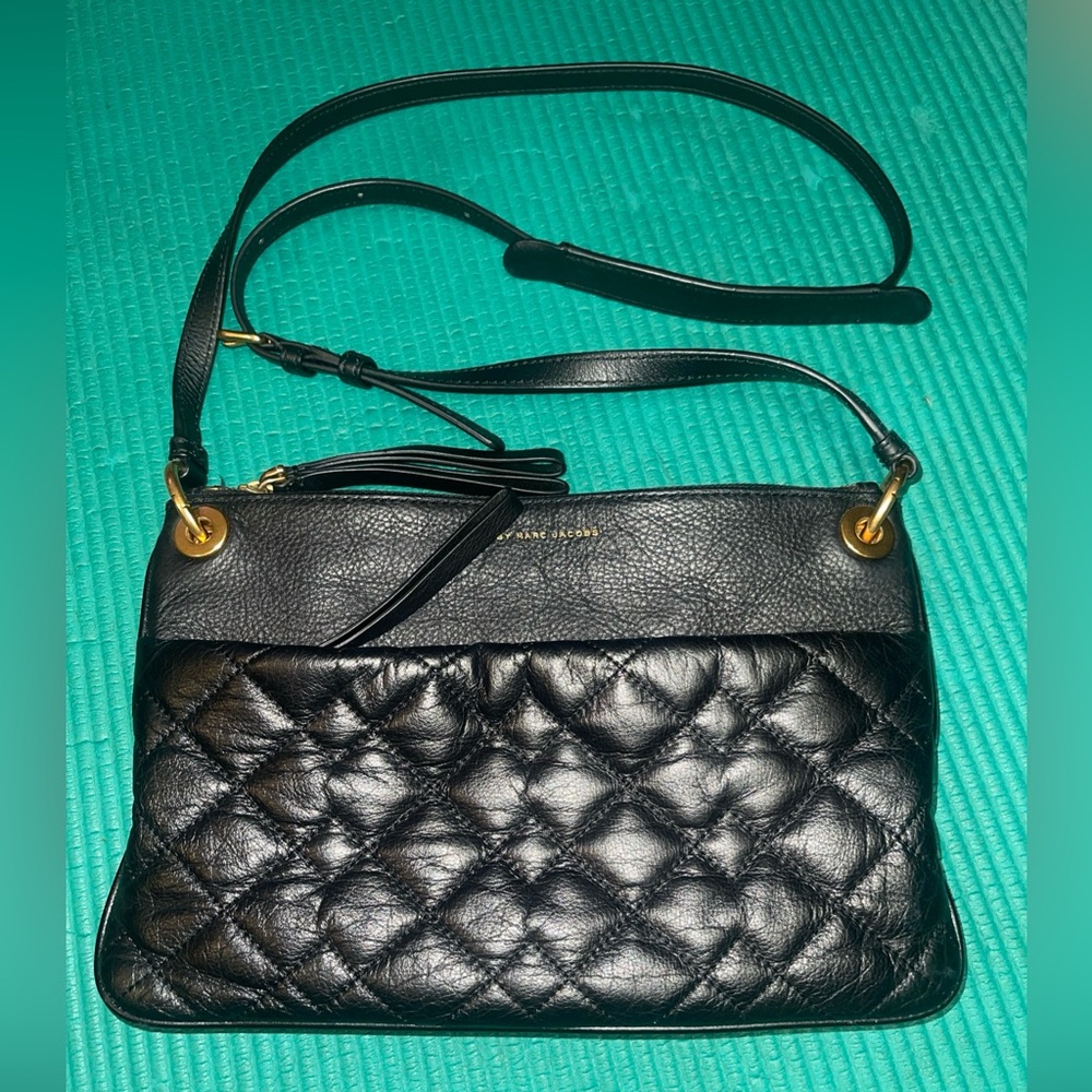 Marc by Marc Jacobs Black Quilted Leather Purse